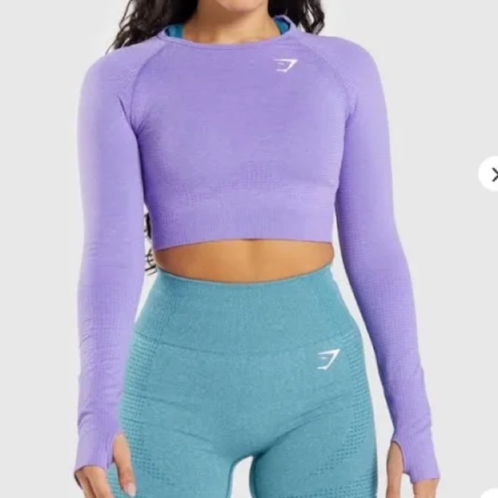 Gymshark purple long sleeve size S